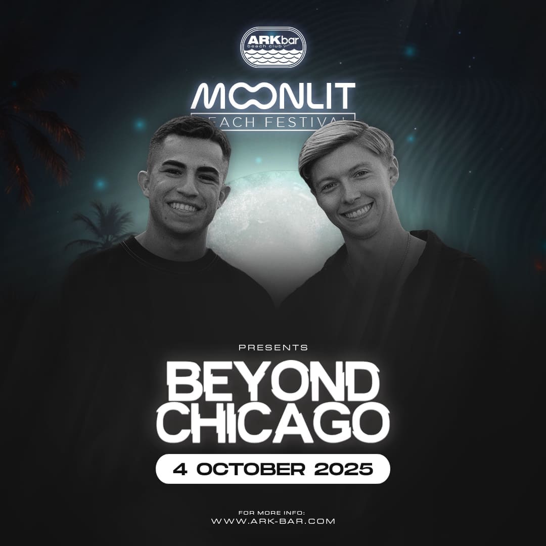 Beyond Chicago headline poster for Moonlit Beach Festival at ARKbar on Saturday, 4 October 2025